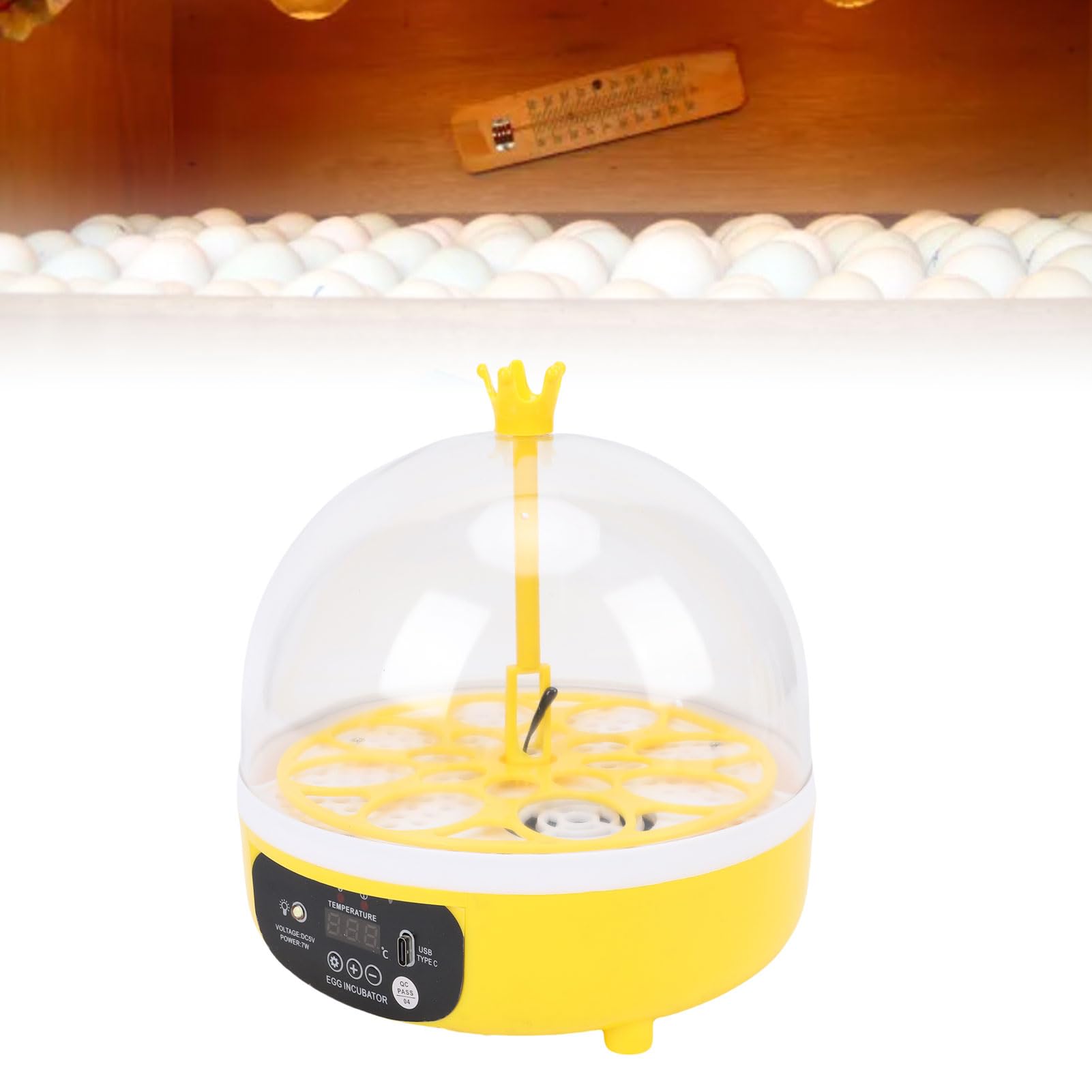mingzhe Egg Incubator Mini Size with Automatic Egg Turner for Family