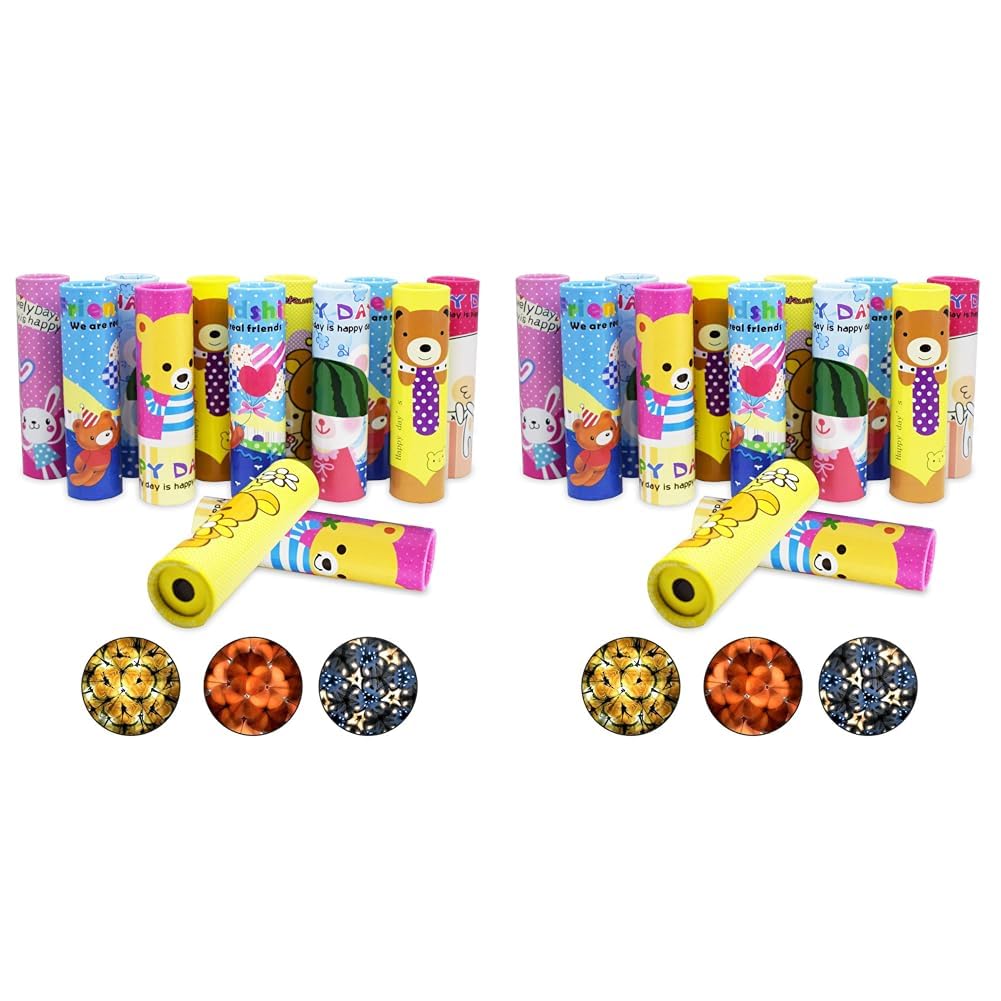 Webby Kaleidoscope Magical Educational Science Toy, Birthday Party Return Gifts, 4 pcs (Multicolor) & Webby Kaleidoscope Magical Educational Science Toy (1 PC of Kaleidoscope), Multicolor