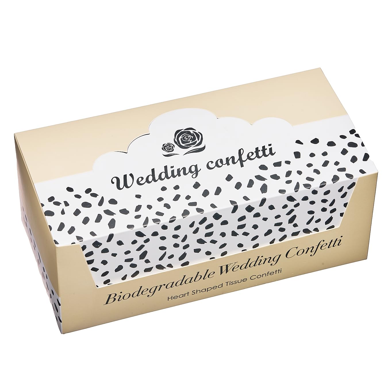Konfetti-Box mit 20 Geo-Punkten für Hochzeit, Pastell-Punkte, biologisch abbaubar, Papiertisch