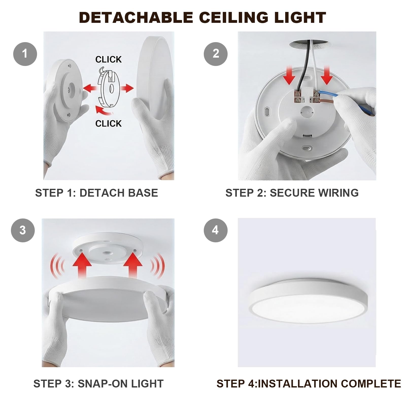 YEELIGHT Smart Deckenleuchte, 23W 1500LM LED Deckenlampe Dimmbar mit Fernbedienung, Ra95 Nachtlicht mit 2700K-6500K, Kompatibel mit Alexa & Google Assistant für Wohnzimmer Schlafzimmer Küche Flur 32cm