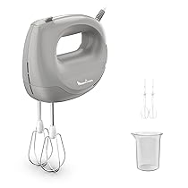 Moulinex Easy Max, Sbattitore Elettrico Compatto, 5 Velocità, 300 W di Potenza, Colore Pepper, Accessori Lavabili in Lavastoviglie, HM262B