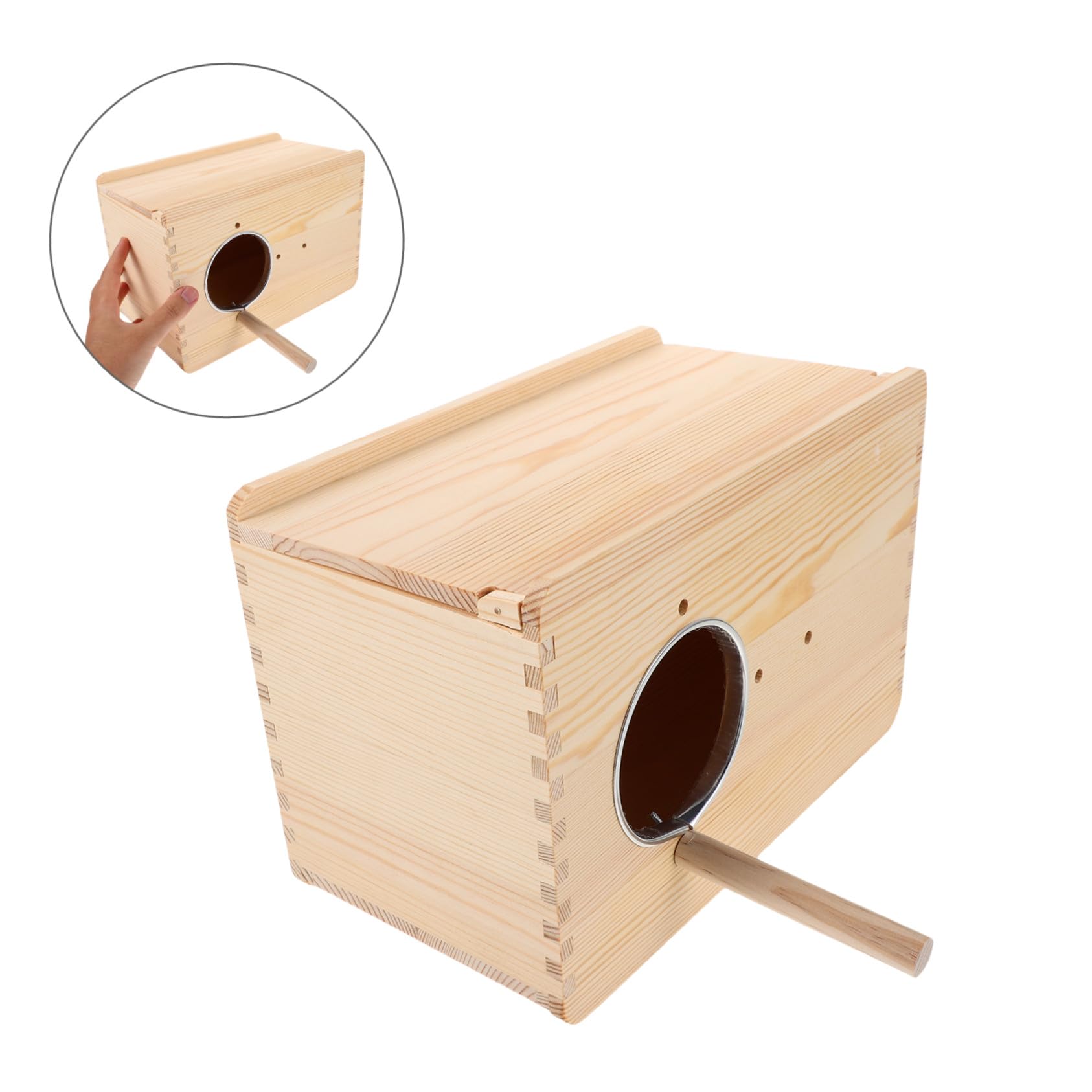 BESTonZON Nido per Pappagalli in con Isolamento Termico Sospesa per Cocorite Pappagallini e Stabile e Accogliente per Allevamento