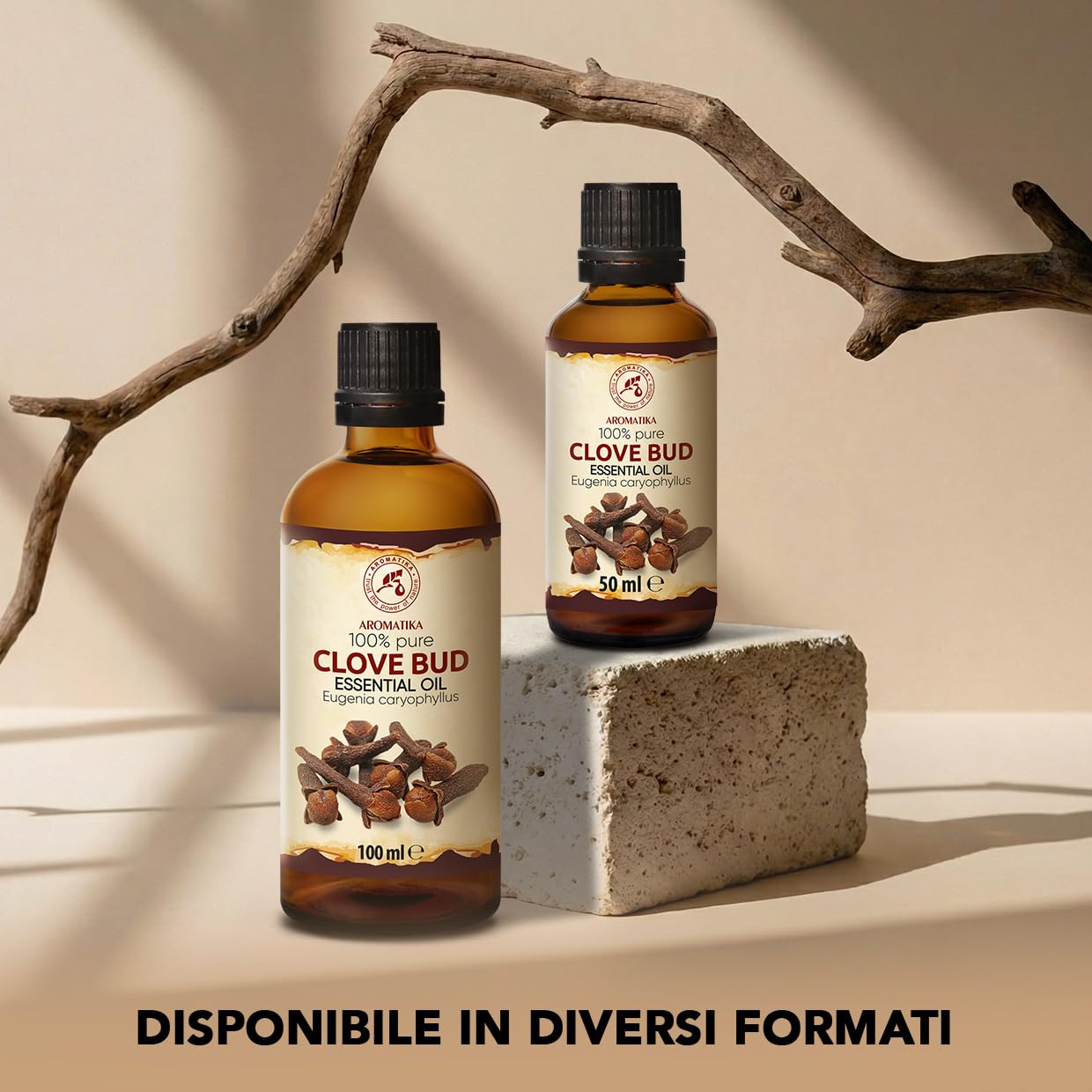 Olio Essenziale di Chiodi di Garofano 50 ml - Eugenia Caryophyllus - Naturale e Puro - Olio essenziali per Diffusori - Aroma per la Casa - Saponi e Candele - Profumo di lunga durata - Aromaterapia