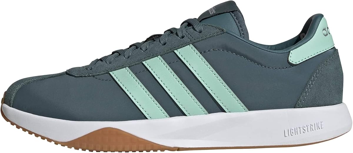 Womens 7626 Sneakers Shoes Casual - Green, Off White
