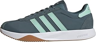 adidas Womens 7626 Sneakers Shoes Casual - Green, Off White