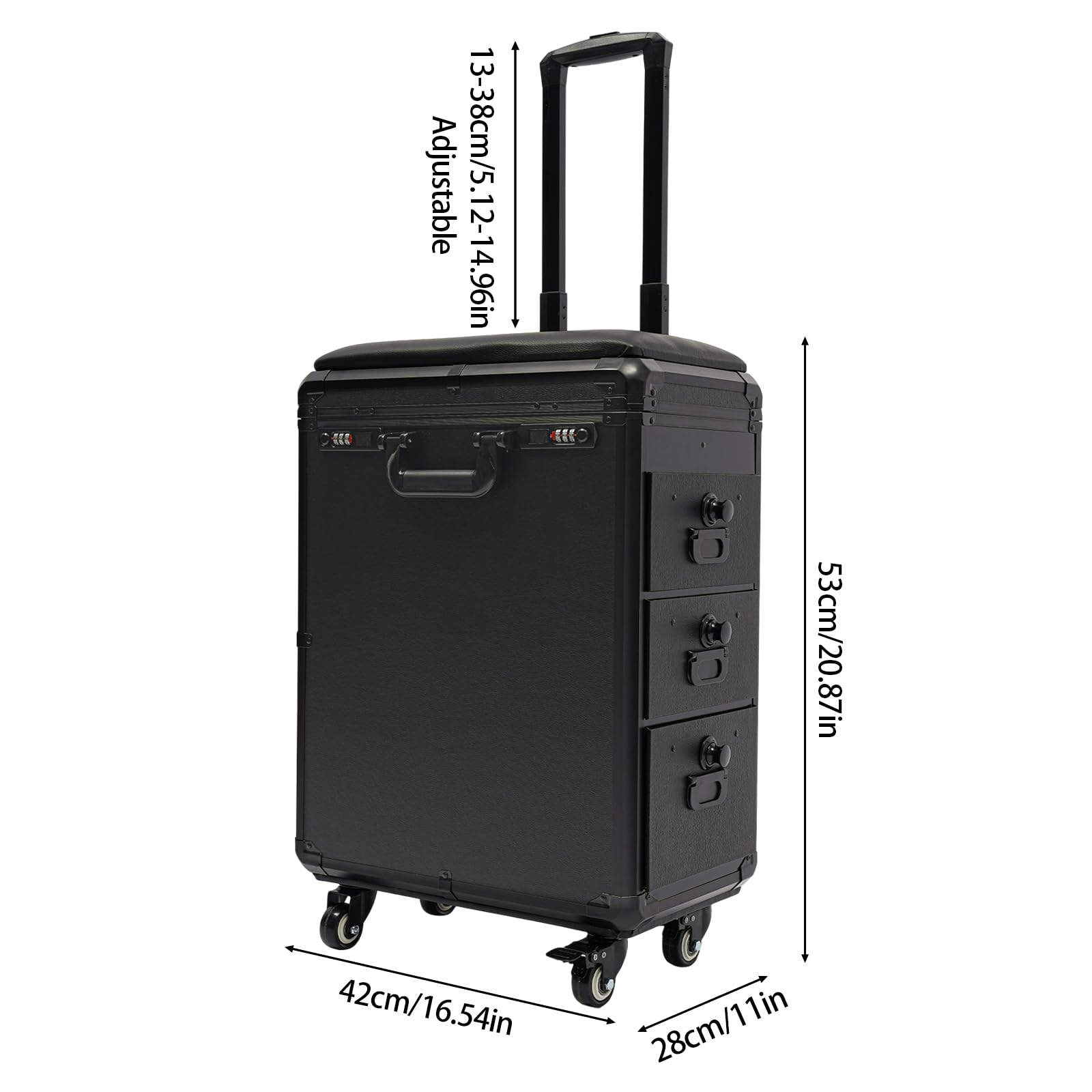 Caboodles Women's Make Me Over Train Case, White