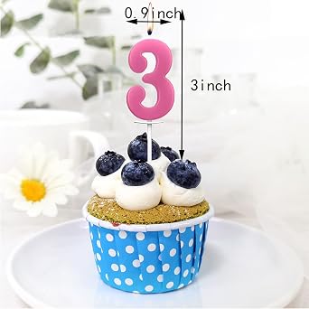 10 Count Number Candles, Birthday Cake Candles Colourful Candle, Number 0-9 Cake Topper Decoration Candles Number 0 1 2 3 4 5 6 7 8 9 for Birthday Wedding Anniversary Party Celebration