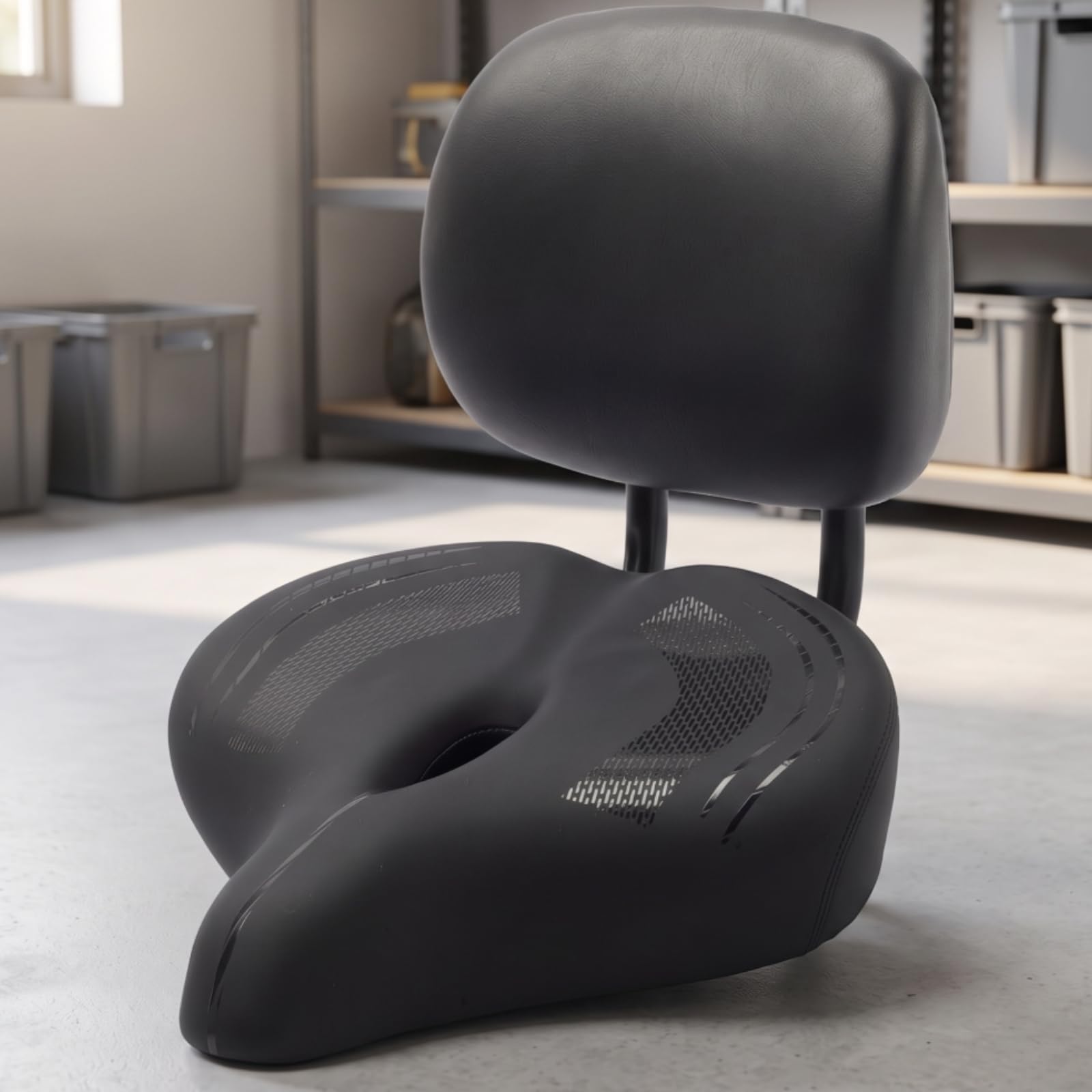 Sedile per Bici con Schienale Ergonomica | Seduta Ampia e Spessa, Imbottito, Seggiolino per Bici con Schienale Elettrico