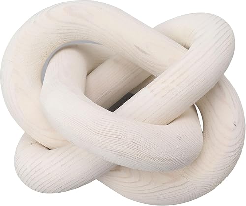 Miniatura 7 de Decoración de eslabones de madera de 3 eslabones, decoración de nudo de madera, decoración de estante para el hogar, nudo de madera bohemio tallado