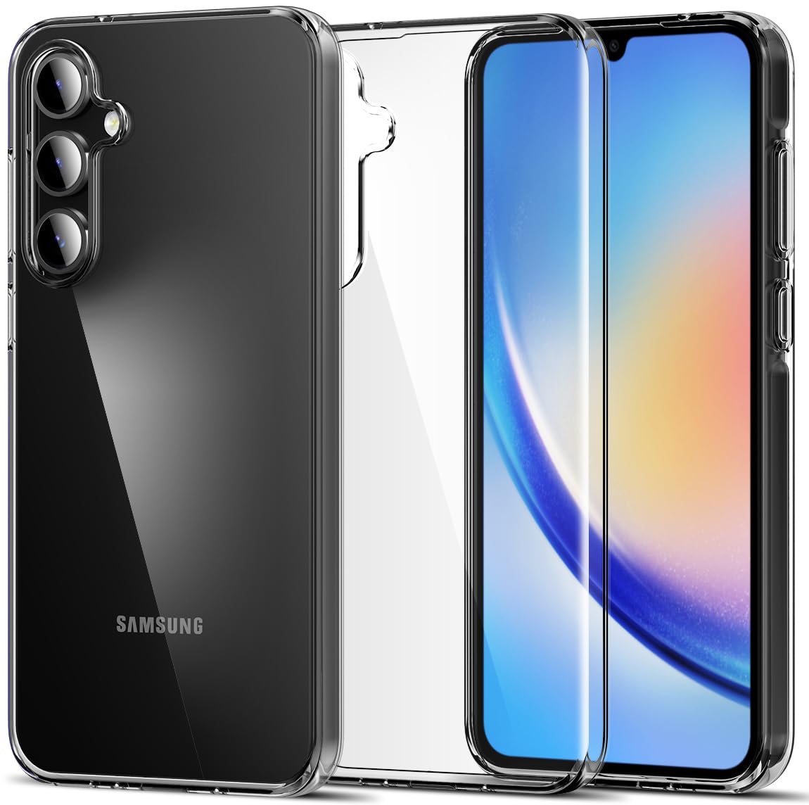 CASEVASNClear Case for Samsung Galaxy A35 5G, Ultra [Slim Thin] Flexible Scratch Resistant Clear TPU Gel Rubber Soft Skin Silicone Protective Phone Cover for Galaxy A35 5G (Clear)