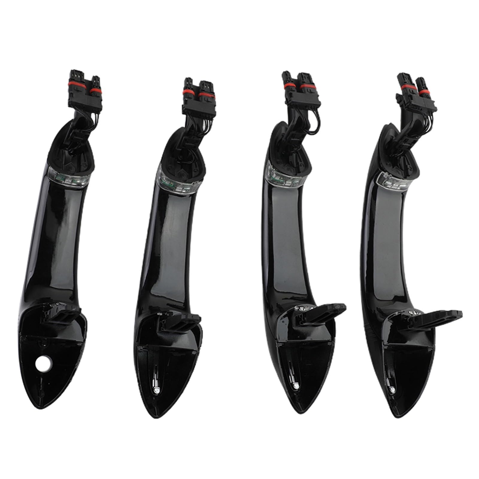 Trxjjvm for BMW for 6' F06 for Gran for Coupé for LCI F12 F13 Exterior Access Door Handle Car 51217231932 51217231933 51217231934 car Exterior Door Handle(Black-1 Set)