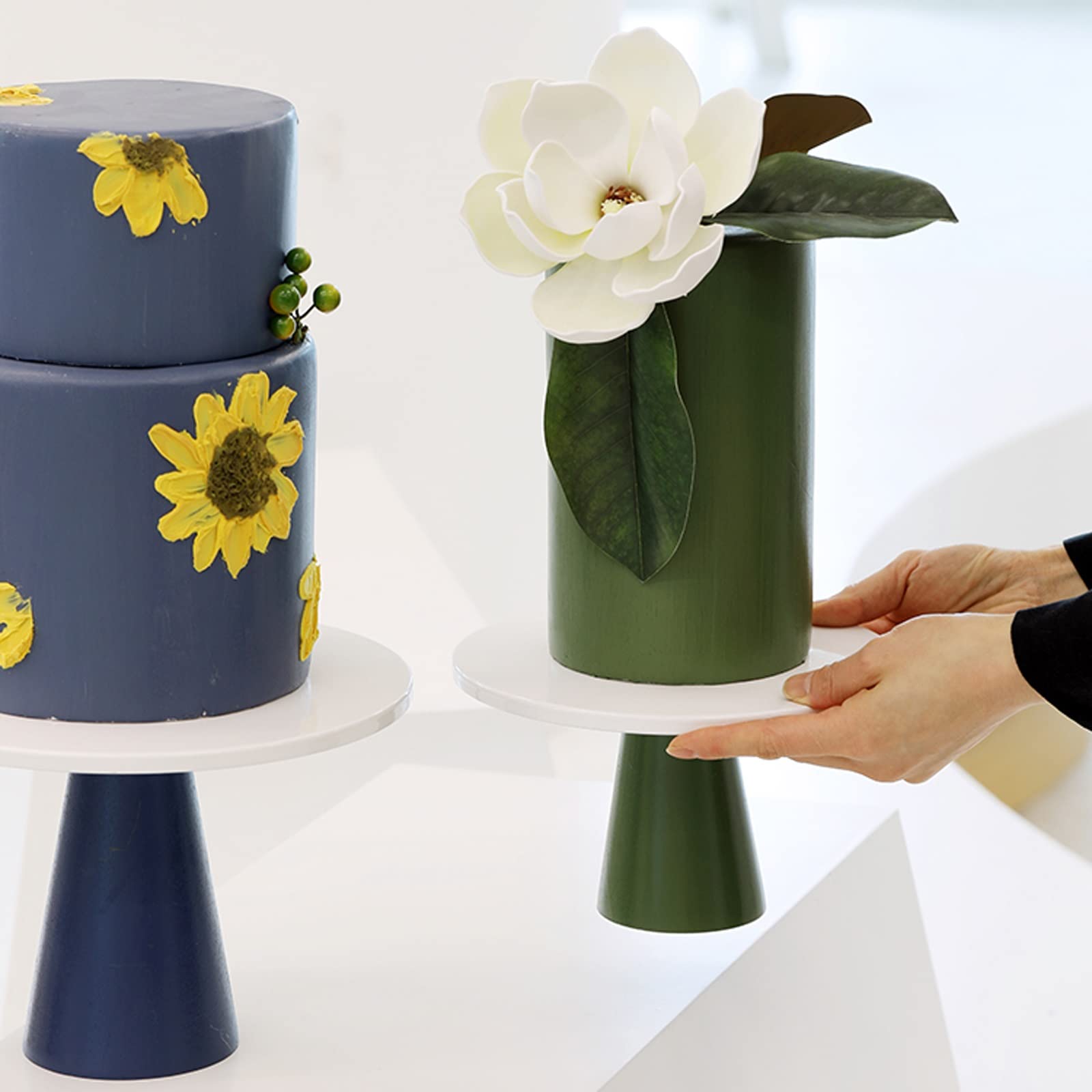 SUNESA Présentoir à Gâteau Gâteau Stand Après-midi Thé Snack Plateau De Mariage Dessert Table Accessoires Gâteau Présentoir Gâteau d'anniversaire Plateau Stand de Gâteaux (Color : Blauw, Size : S)