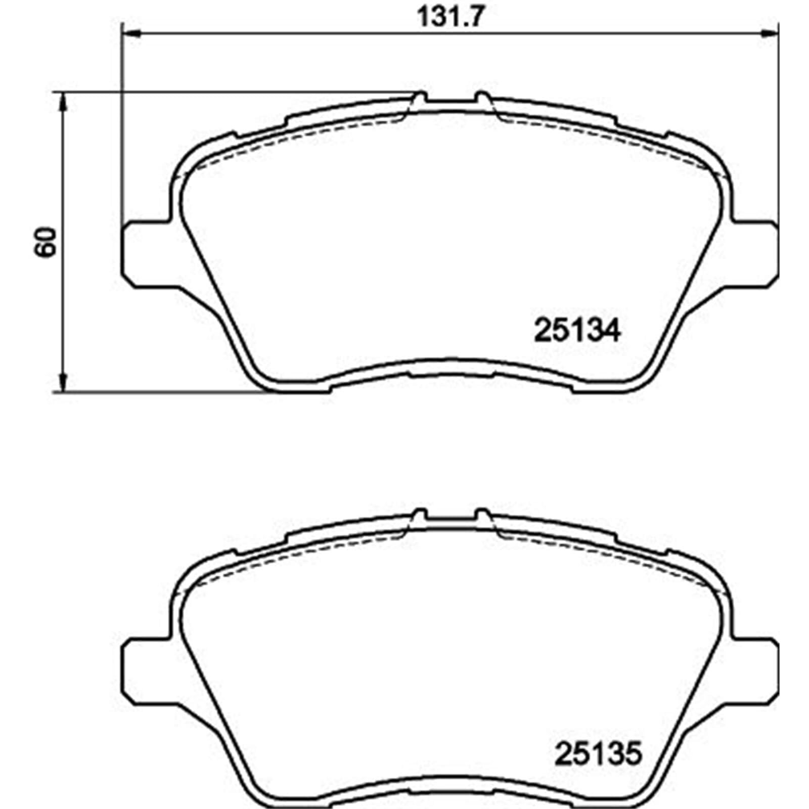 HELLA 8DB 355 020-621 Kit de plaquettes de frein