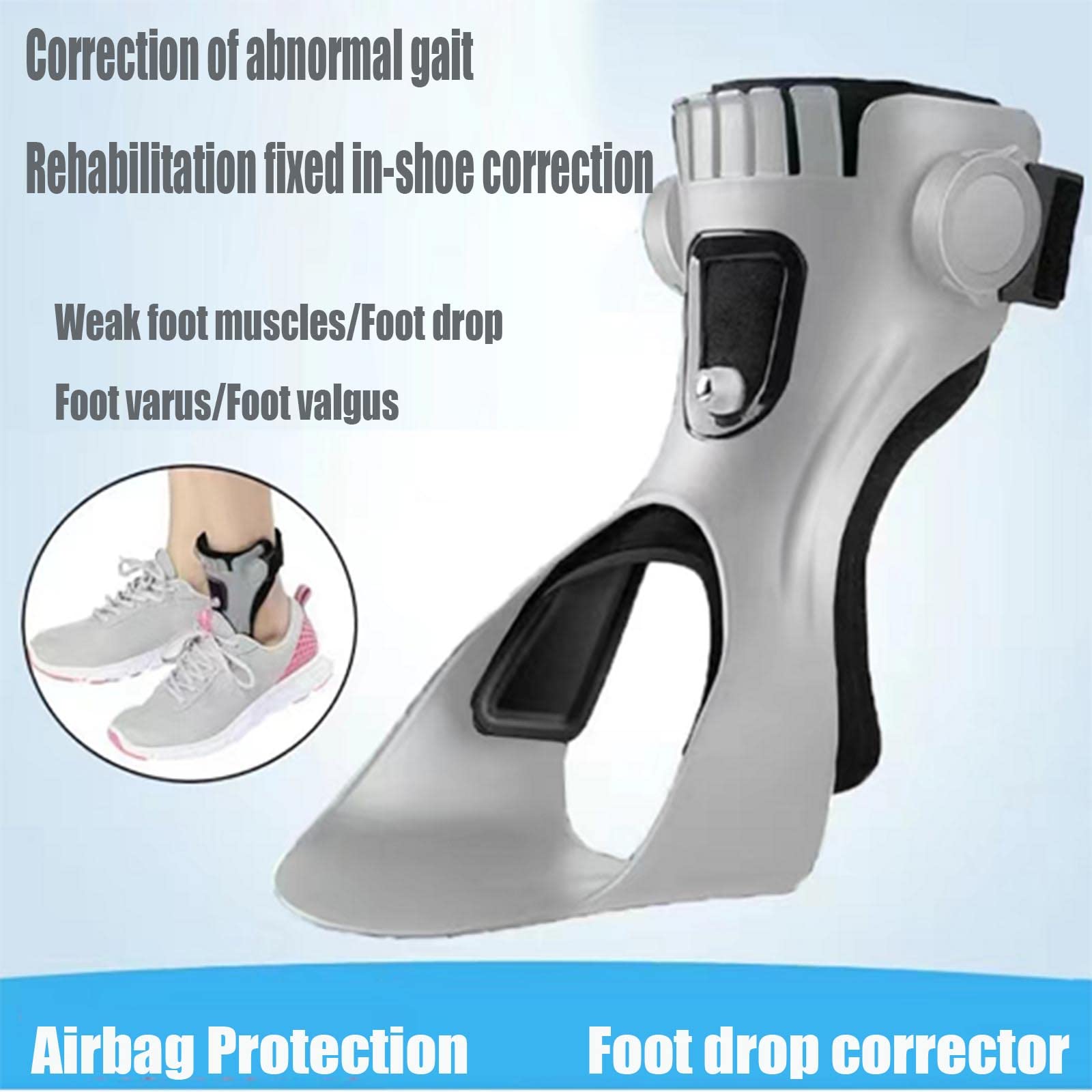 1Pc Afo Drop Foot Brace Ortesi Supporto Per Caviglia-con Comodo