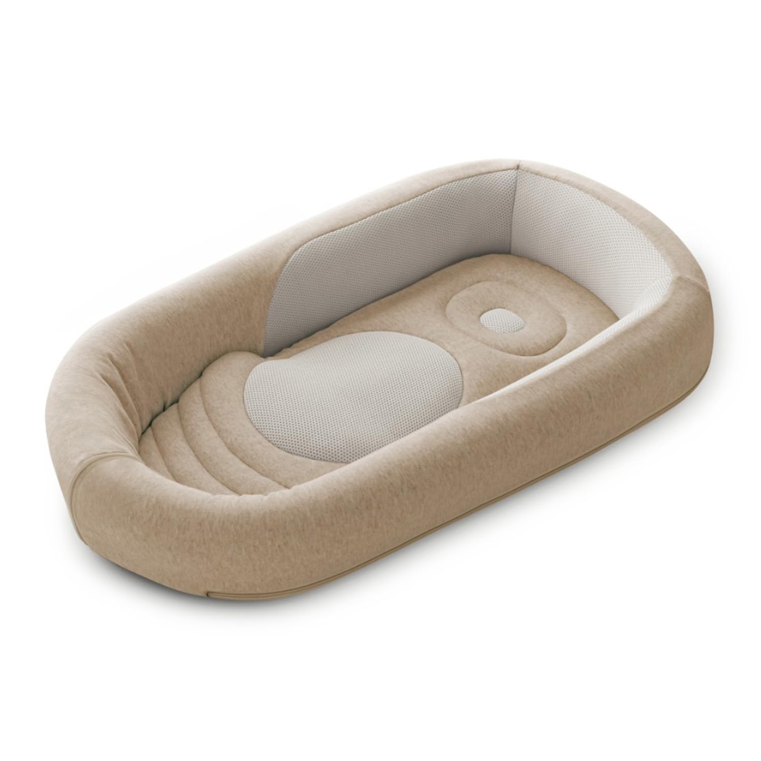 Inglesina Welcome Pod Baby Nest Ergonomico 0-8 Mesi, Riduttore Lettino Traspirante in Bambù e Cotone, Sfoderabile e Lavabile, Warm Beige