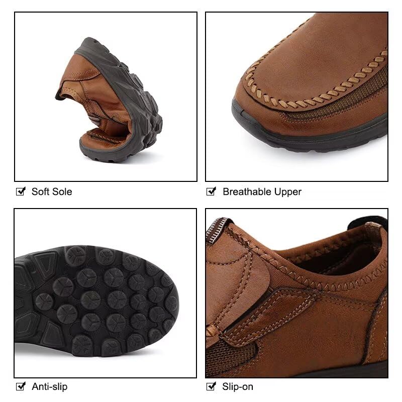 Men's Casual Loafers,Lightweight Breathable Slip on Shoes,Comfortable Non Slip Walking Shoes,Mens Moccasin Shoes for Driving, Walking, Traveling,Mocassins Pour Homme - Image 5