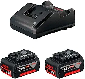 Bosch Kit 2 baterias GBA 18V 4,0Ah e Carregador GAL 18V-20 Bivolt