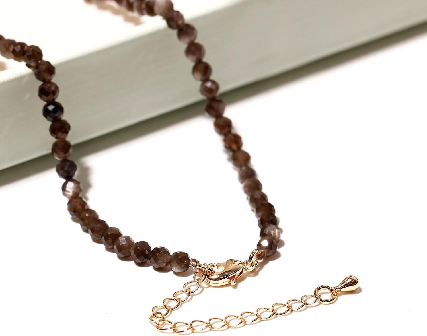 Simple Faceted Beads Necklace Boho 3-4mm Energy Crystals Choker Necklaces for Women Trendy Handmade Jewelry - Image 5