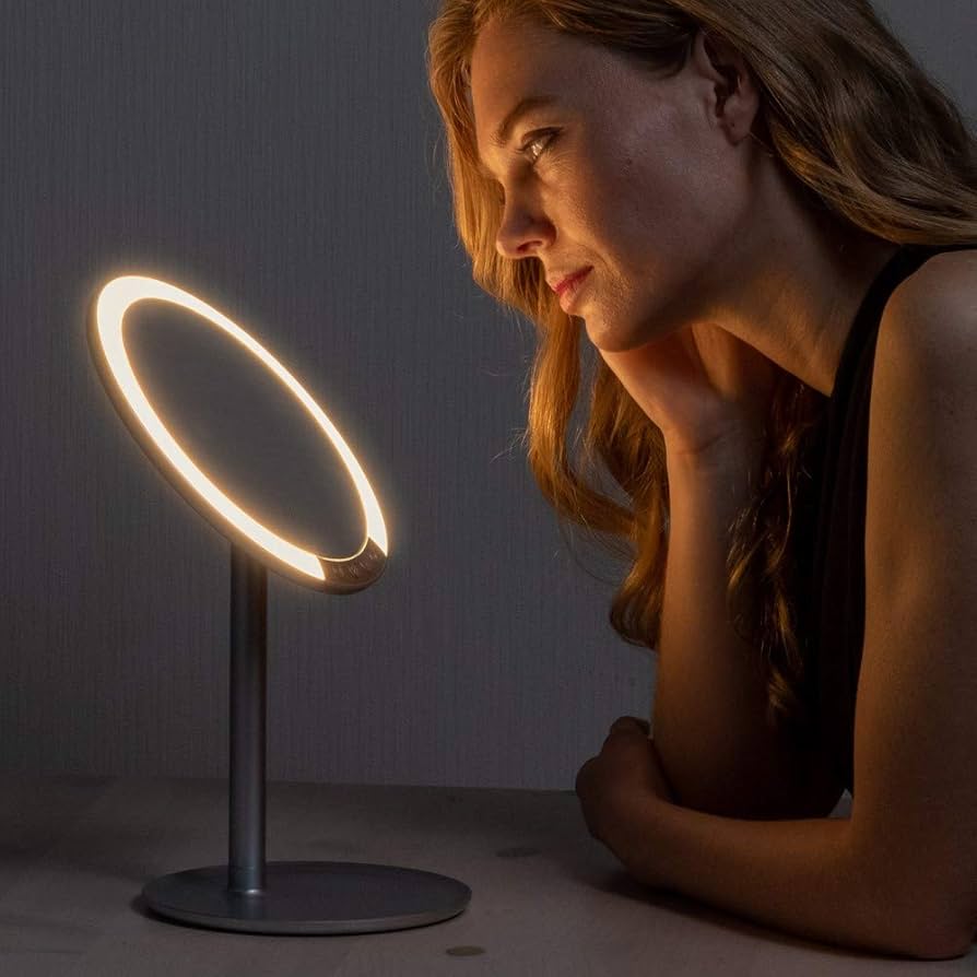 Amazon.co.jp: ナピュアミラー 本当の肌色を映す LED スタンド