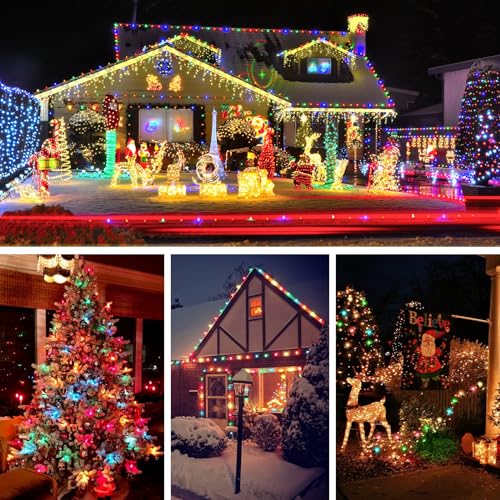 CHYParty C7 Replacement Bulbs, 25 Pack Multi-Color Christmas Lights Bulbs, 5W Colorful Incandescent for Outdoor String Lights, Xmas Tree, Patio, Wedding, Holiday Party Decor, E12 Candelabra Base