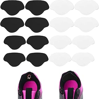 8 Pairs Sneaker Heel Hole Repair, Shoe Repair Patch Shoe Hole Prevention Patch Sneaker Heel Patch Shoe Heel Grips Liner Heel Repair Patch Heel Pads Insert for Women Men High Heels Loose Shoes Sneakers