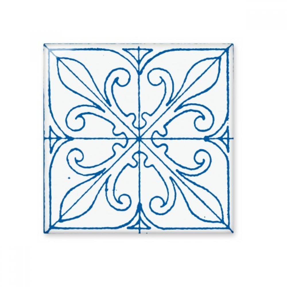 Carrelage Talavera bleu décoratif en céramique brillante artisanale pierre