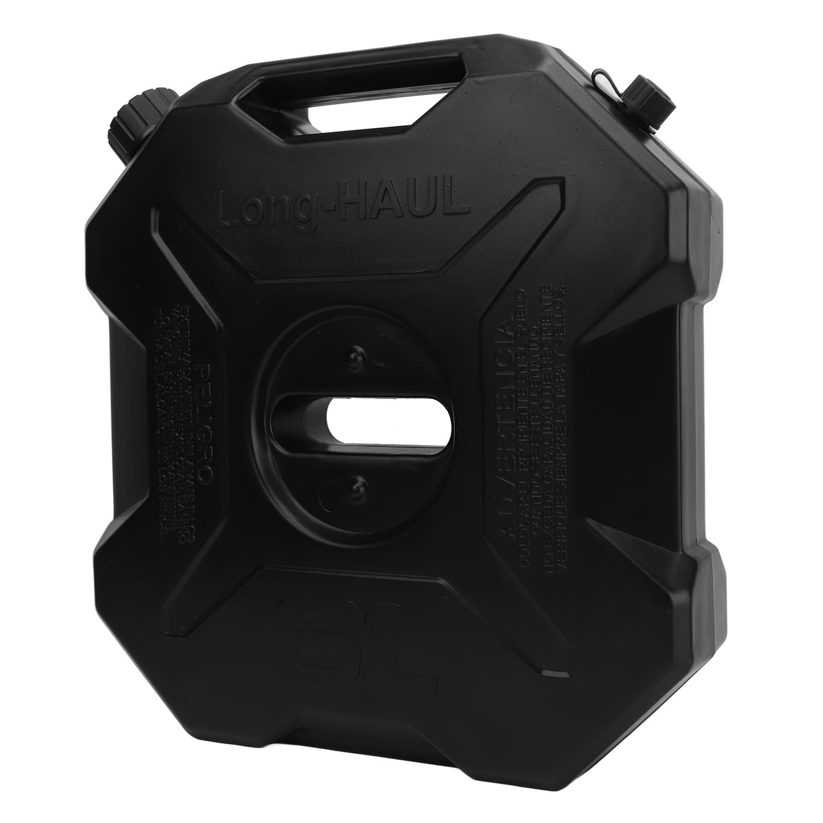 Kraftstoffvorratstank, 6 l, 1,6 Gallonen, schwarzer Benzinkanister, Benzinbehälter, Backup-Heizöltank für Motorrad, UTV, ATV, Geländewagen (Ohne Halterung)
