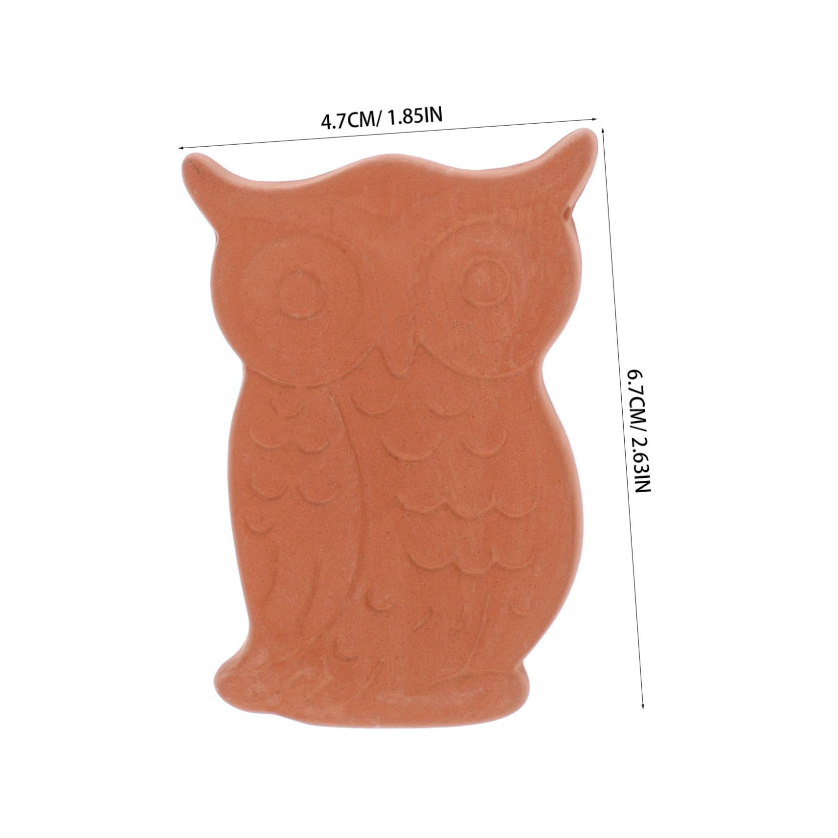 FELTECHELECTR Owl Shaped Terracotta Sugar Keeper Reusable Moisture Absorption Disc for Brown Sugar Storage Food Storage Sugar Softener for Kitchen Organization