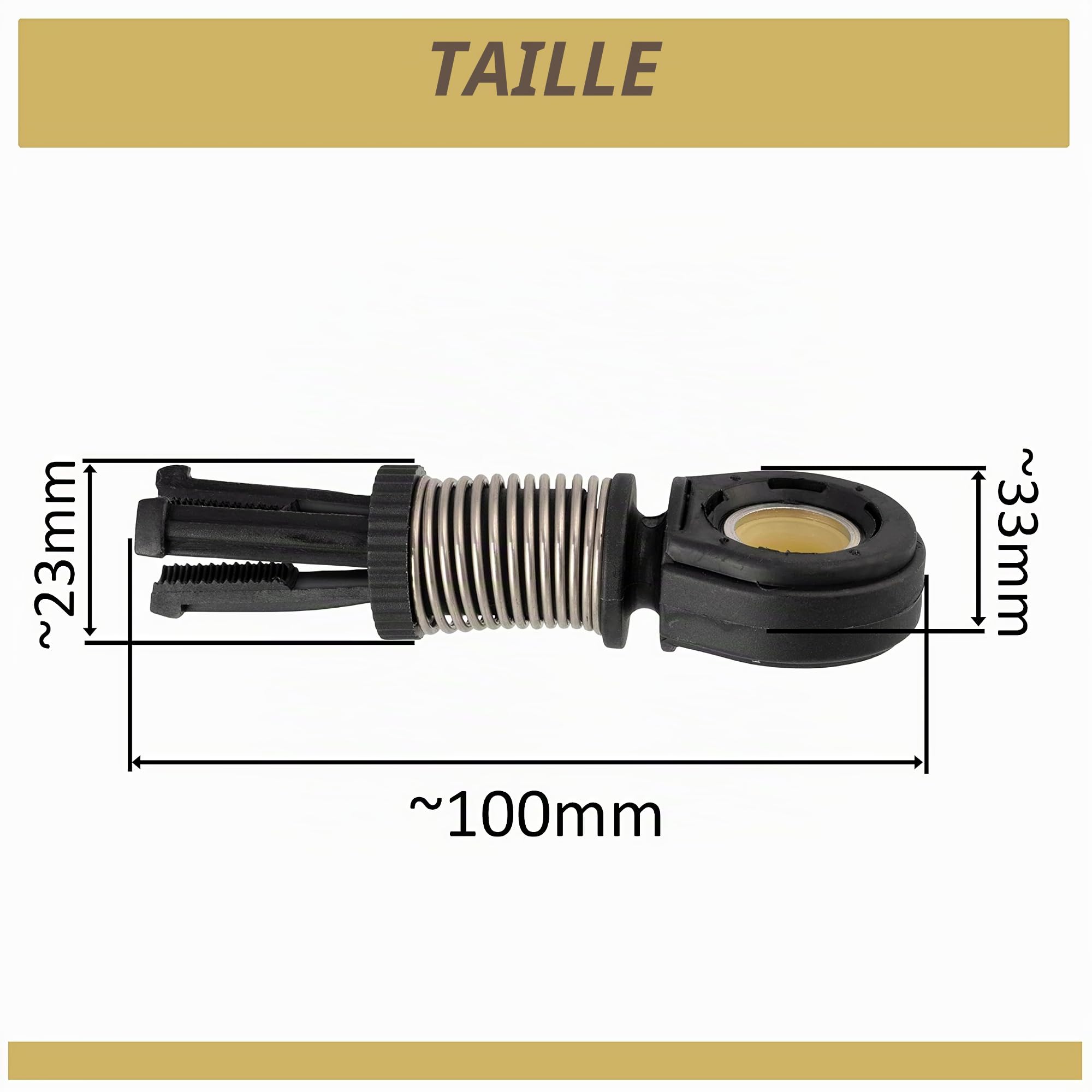 AERZETIX - C66791 - Tirette à câble, boîte de vitesse manuelle - pour véhicules avec tirette de câble pour changer de vitesse - compatible avec numéros OE 1J0711761
