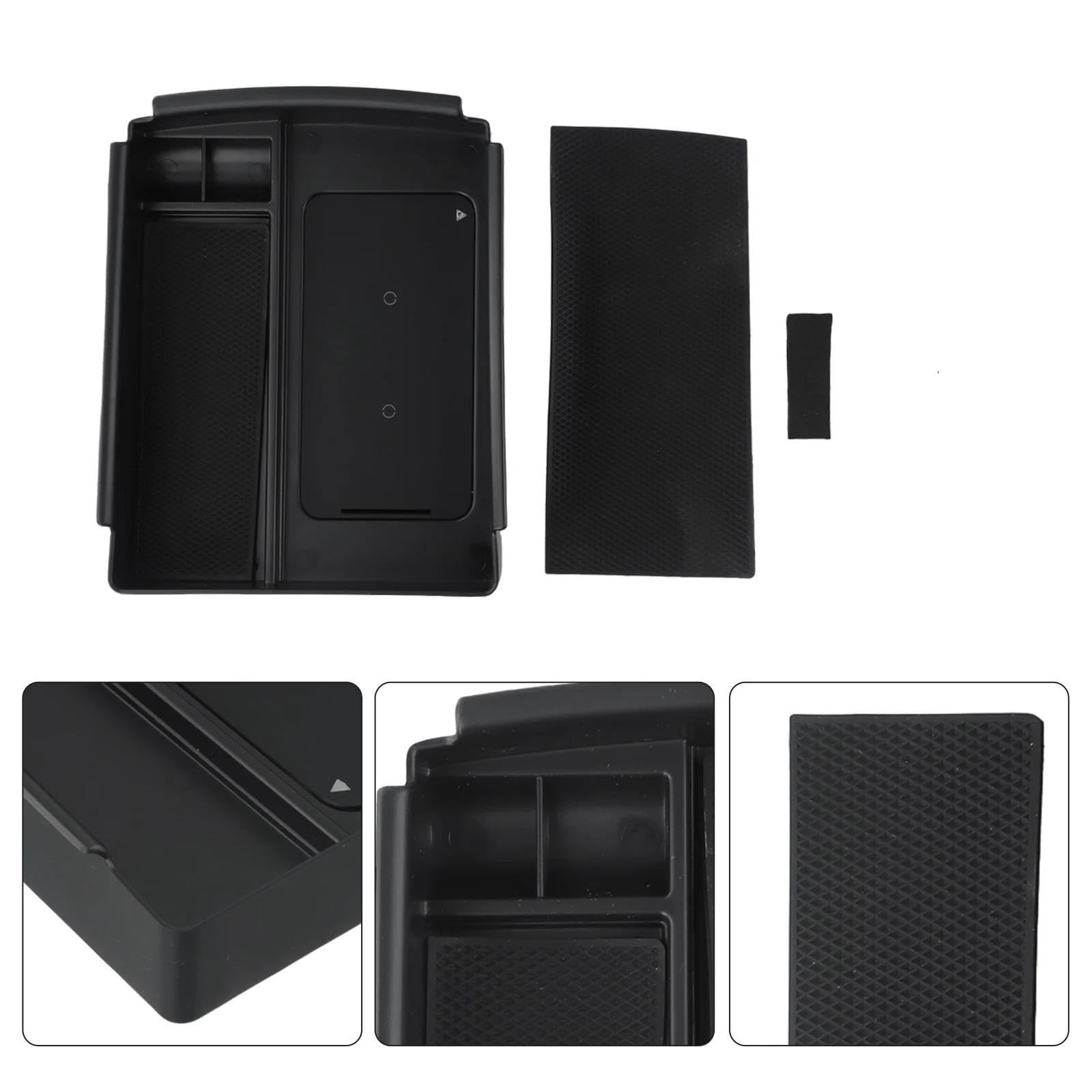 Caja De Almacenamiento Con Reposabrazos Para Consola Coche Cargador Inalámbrico Teléfono Para Tesla Para Modelo X S 2016 2017 2018 2019 2020 12V