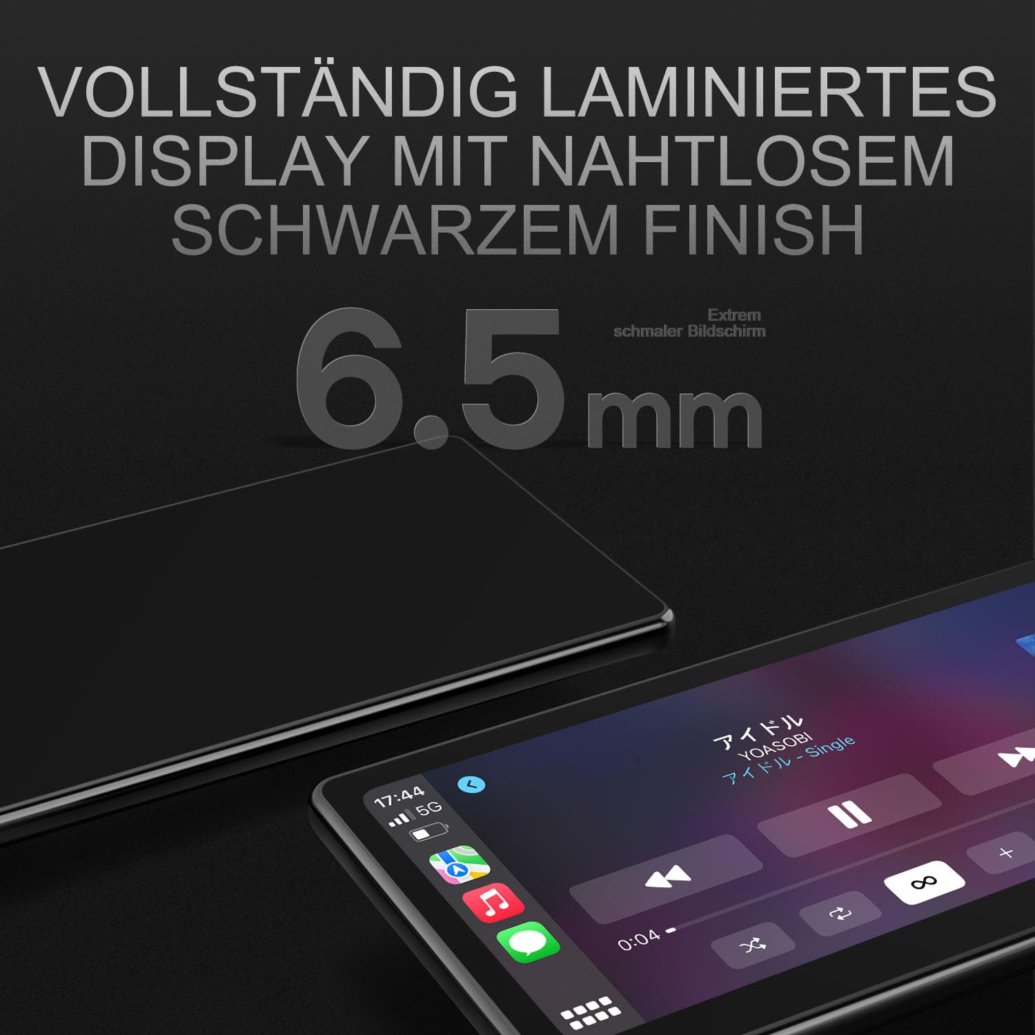 CarpodGo T3 Pro Portable 60fps Wireless Carplay Android Auto,Display-Only BT-Modus unterstützt Lenkradsteuerung8,9 Zoll 1920 * 720 IPS Touchscreen Auto-Stereo