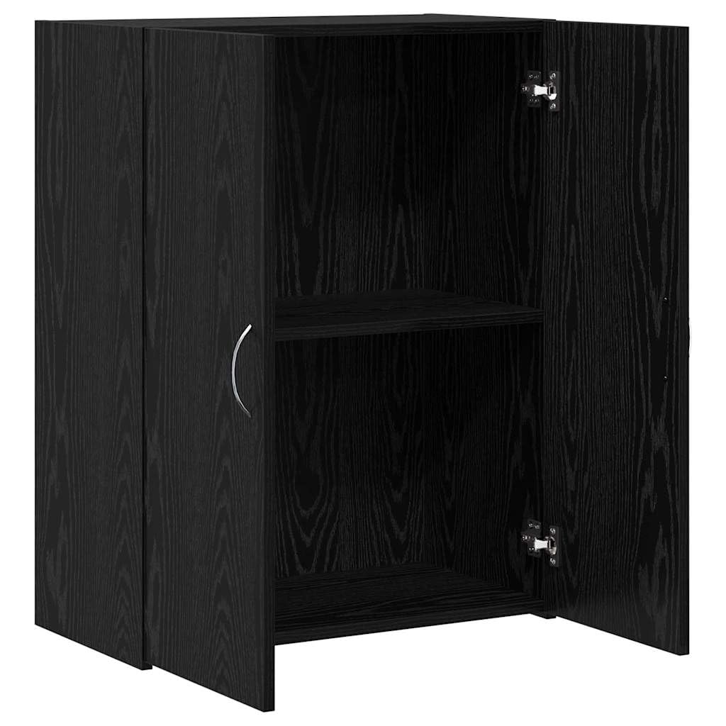 Büroschrank zur Aktenaufbewahrung Stauraum Schrank für Büroorganisation Aktenschrank mit Türen gegen Staub aus Holzwerkstoff in Artisan-Eiche 70x32x77.5 cm