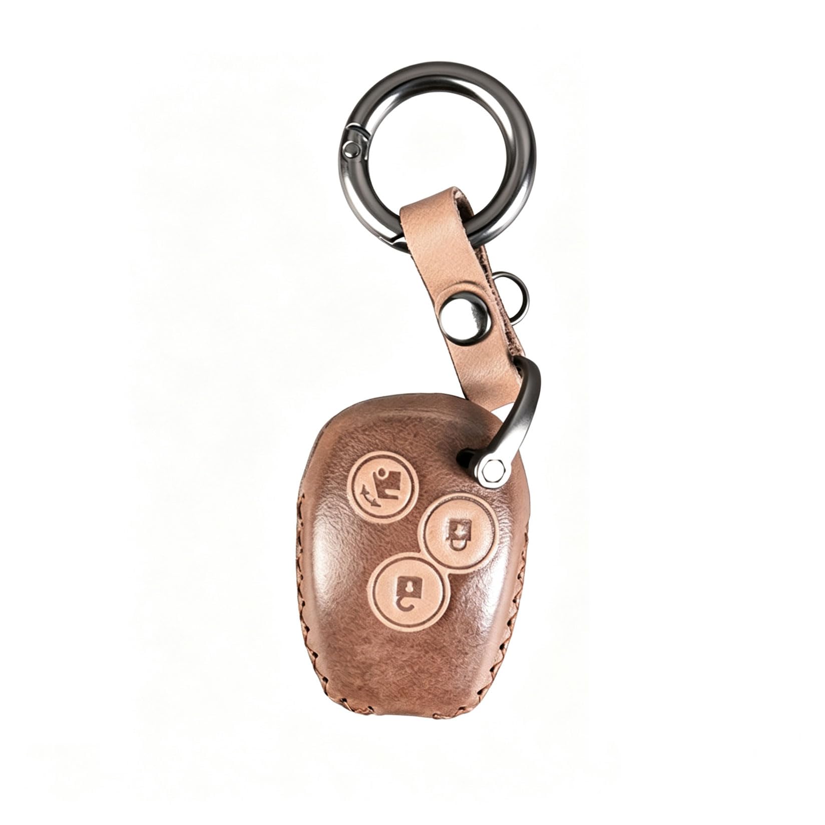 Skórzane Etui Na Kluczyk Samochodowy, Do Smart 453 2015-2020 (null Brown)