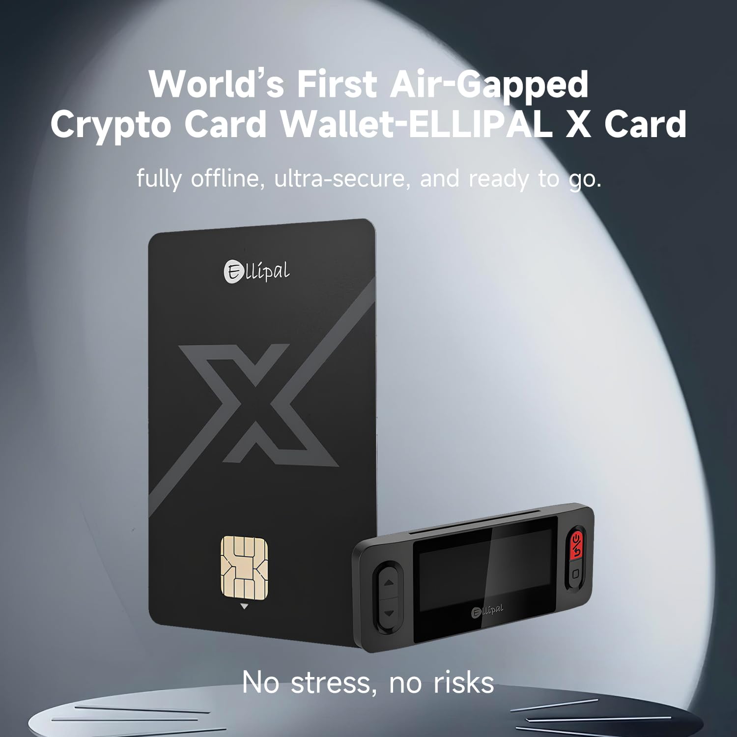 ELLIPAL X Card Air Gapped Crypto Cold Wallet mit Starterzubehör-Set, sichere Offline-Aufbewahrung für Bitcoin, Ethereum, NFTs und mehr als 10.000 Tokens
