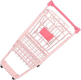 CRAFTHROU Carrinho De Compras Brinquedos Infantis Carrinho De Compras Brinquedos Em Miniatura Crianças Vans Pequeno Adereço Cesta De Compras Decoração Cesta De Compras Em Miniatura