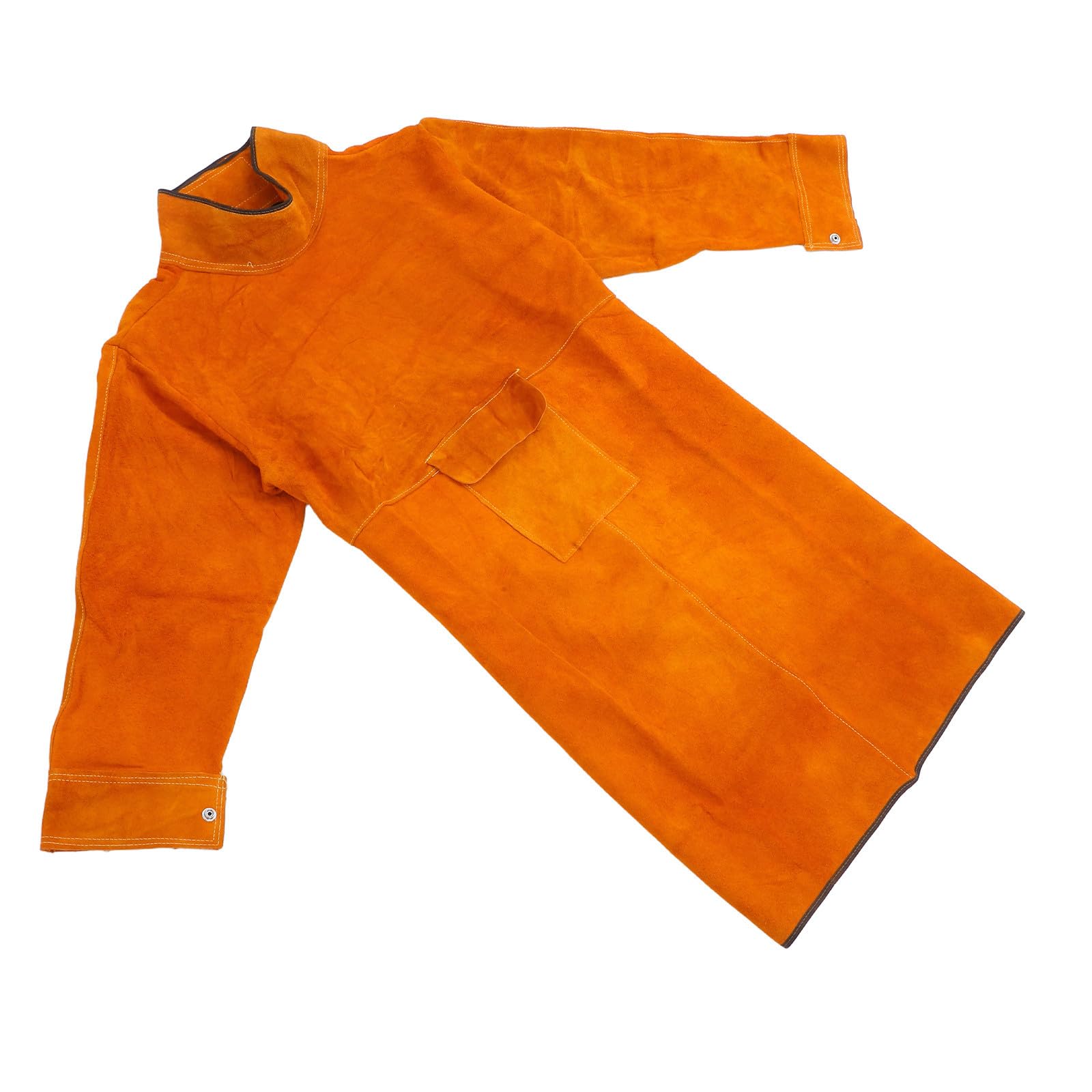 Delantal de Cuero para Soldadura Resistente al Fuego Desgaste, Equipo de Seguridad para Taller y Protección contra Salpicaduras para Hombres