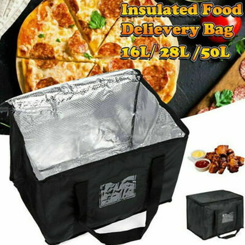 ZYNCUE Sac d'épicerie isotherme réutilisable de 28 L, 35 x 23 x 26 cm, livraison de nourriture, durable, robuste, grande taille, tient debout, pliable, durable