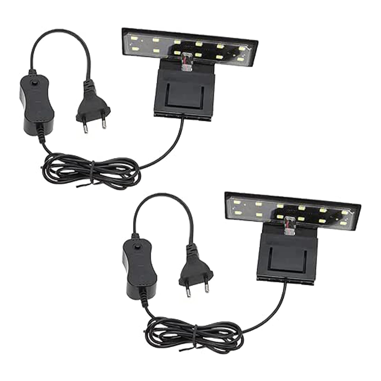 GERUI Lampade LED per Acquario - Illuminazione per Piante Acquatiche e Pesci - 2 Unità, 3 220 V, 6 W