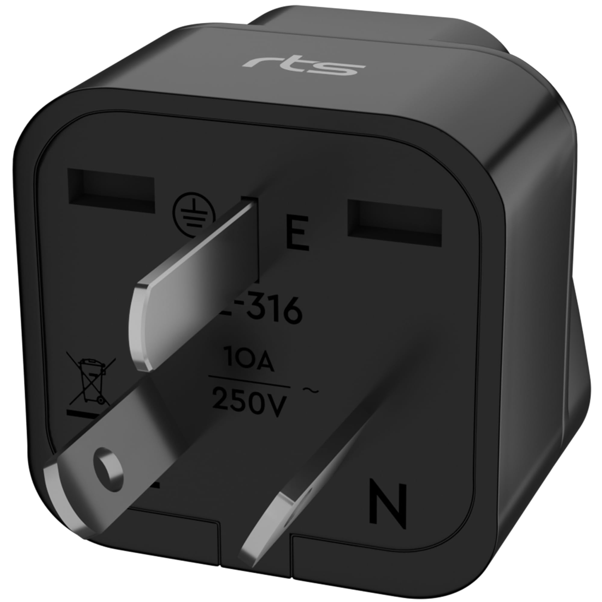 rts India to China, Australia, New Zealand & More Universal Travel Adapter India to Australia Plug Converter Adapter, Type I Perfect for Laptop, Camera USB Charger Tablets iPhone and More (1 Pack)-image-8