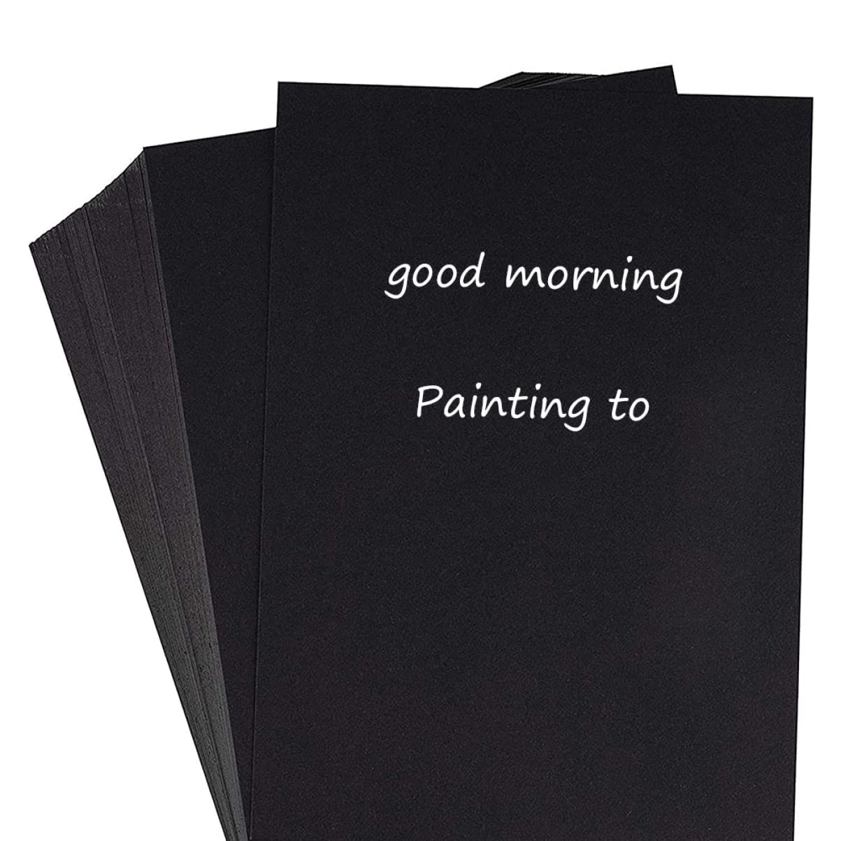 OSALADI Papier à Dessin Noir pour Garçon et Filles 100 Pièces, Épais