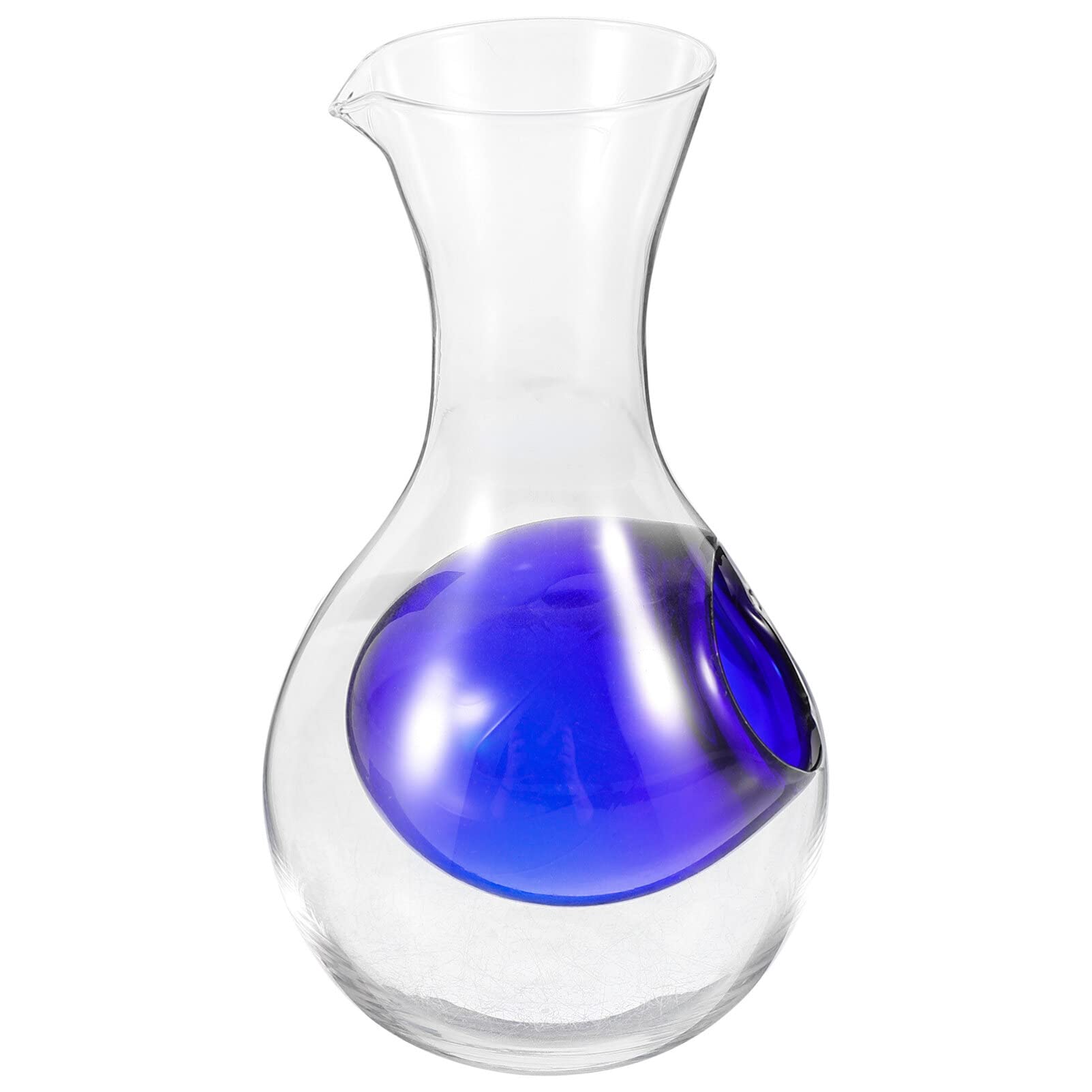 Botella de sake de vidrio transparente y decantador de vino japonés frío tipo Tokkuri