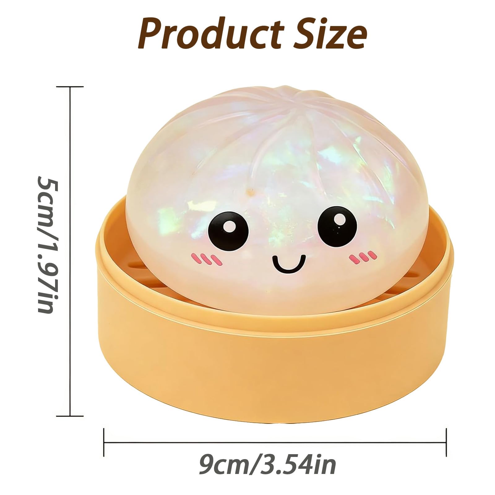 2026 New Glitter Dumpling Squishy, Slow Rising Stress Relief Fidget for Adults, Soft Sensory Squeeze for Anxiety Relief, Office Desk Decor and Stress Buster, Party Favor Gift — view 2