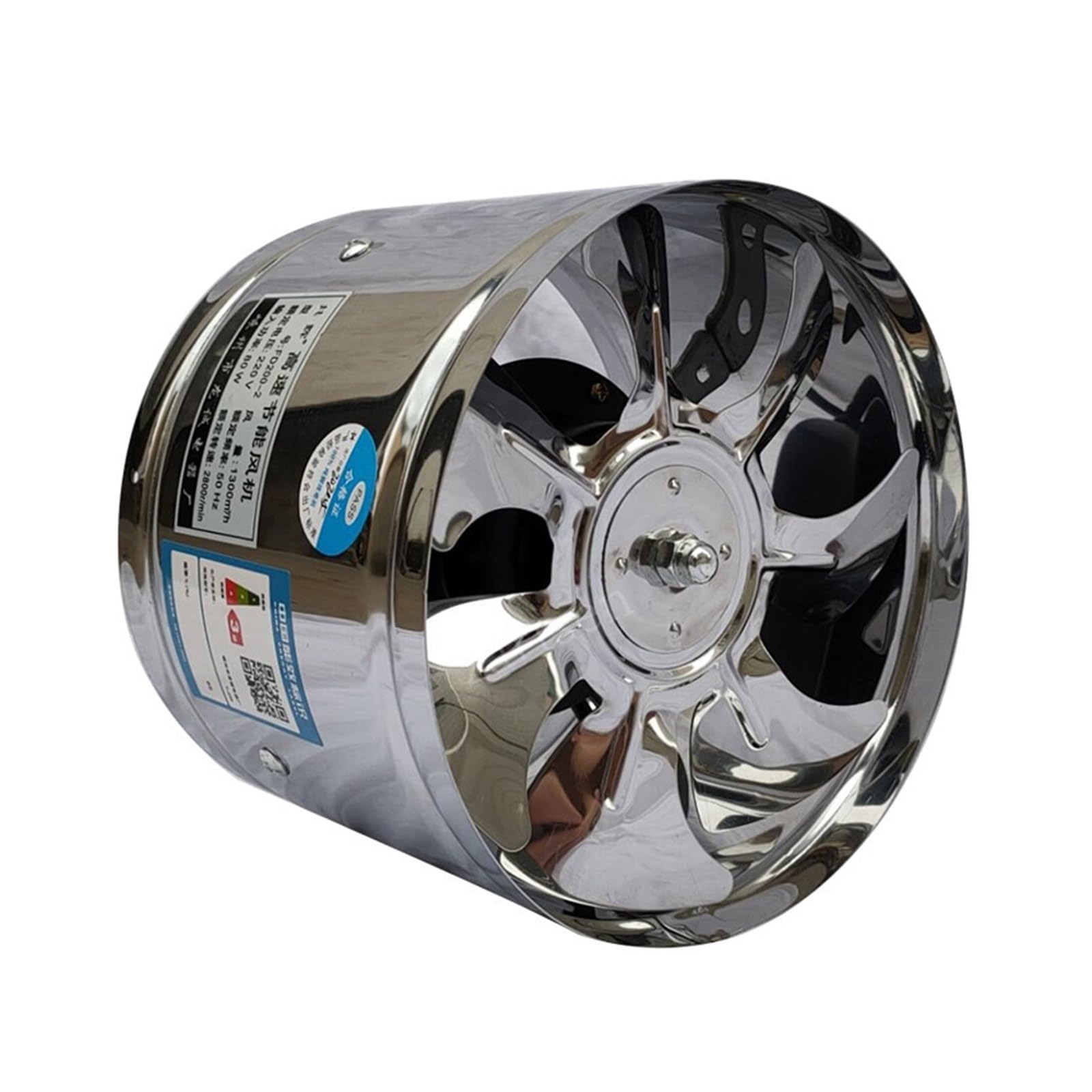 Wentylator liniowy 6/8 Cala Wentylator Wyciągowy Domowy Cichy Rurowy Wentylator Kanałowy Łazienka Ekstraktor Wentylacja Kuchnia Toaleta Oczyszczanie Powietrza Na Ścianie(8inch 200-210mm)