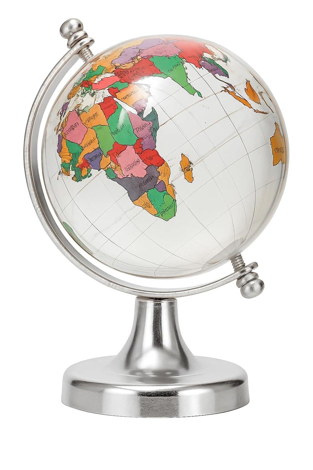 ThincAmaxe Mini World Globe with Plastic Base – 6 Inch Height Decorative Desk Globe for Kids Learning, Study, Travel Enthusiasts & Office Decoration - Image 2 thumbnail