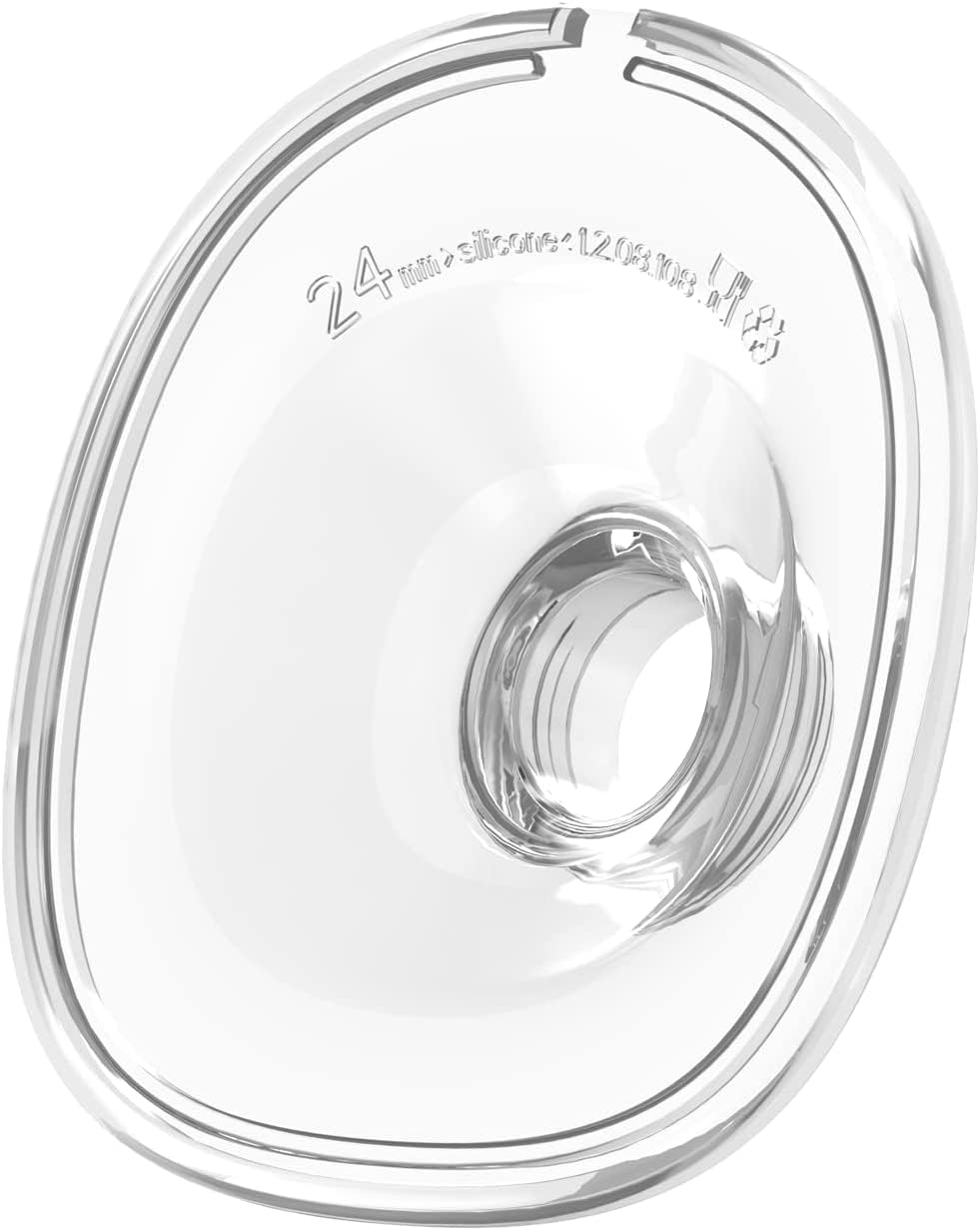 QIUXQIU S21/S18 Wearable Breast Pump Accessories of Flange(24mm) Compatible with Henkion S18/S21 Wearable Breast Pump Shield/Flange Replacement 1PC