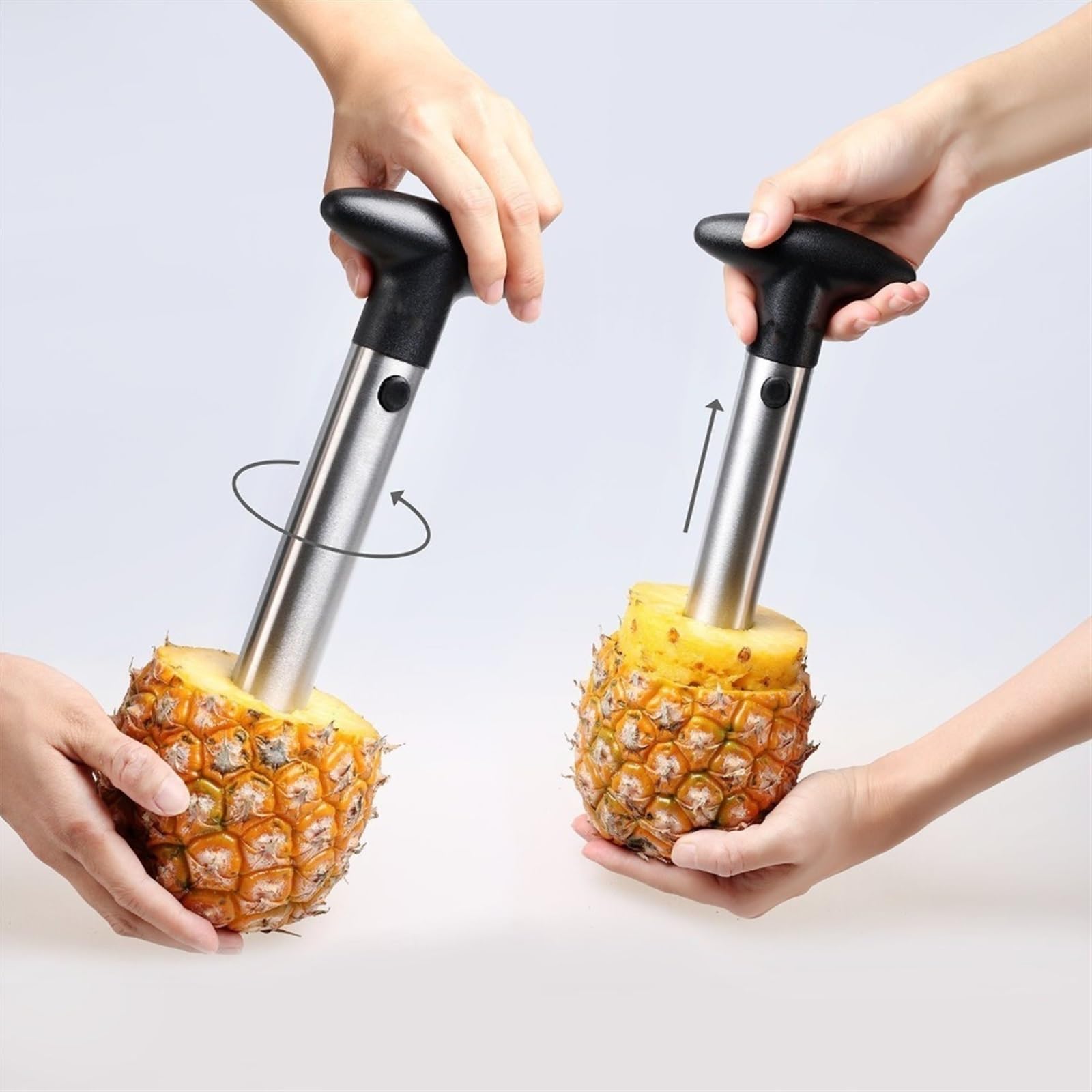 Pelador de piña, descorazonador de piña, cortador más grueso, utensilio de cocina