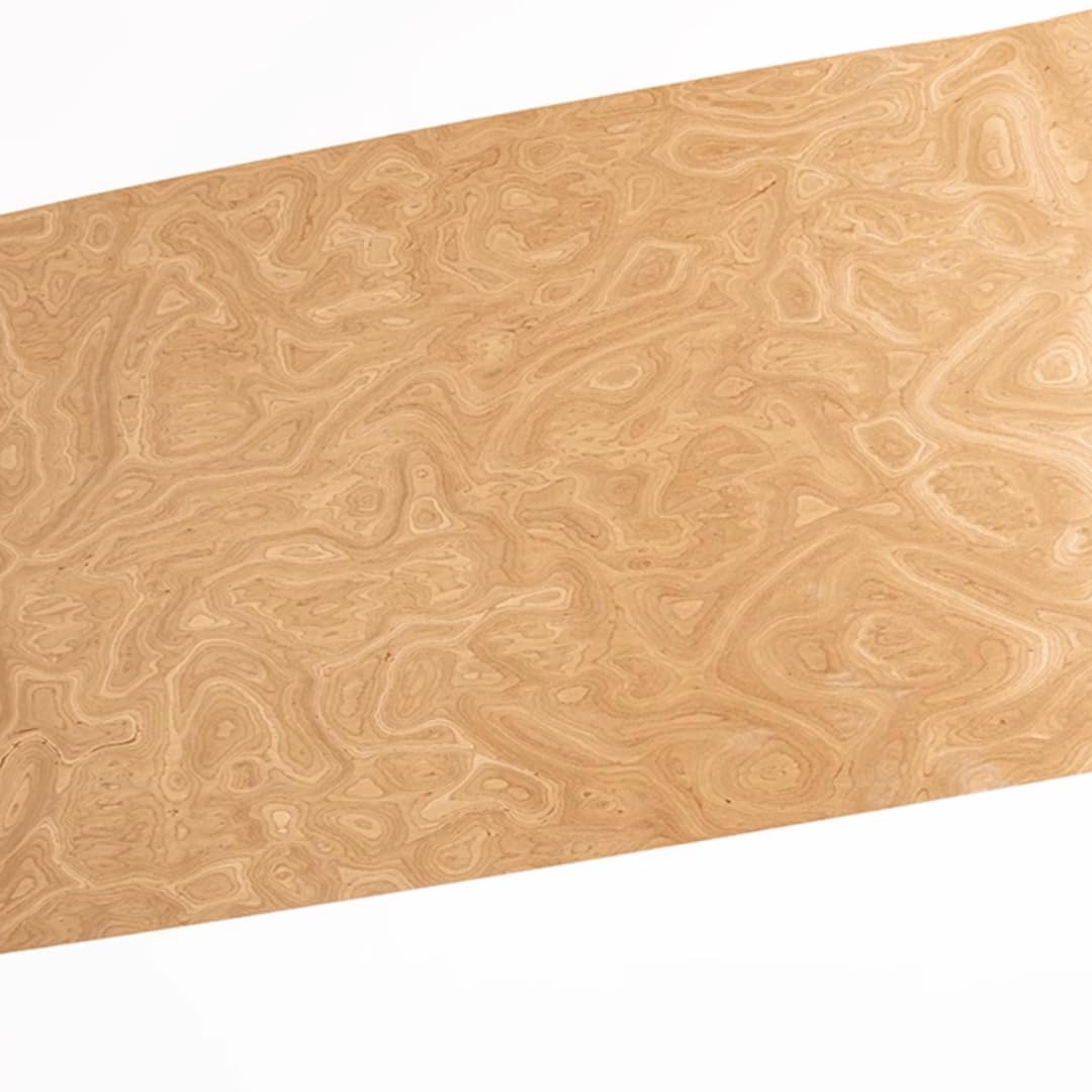 Tech Ulmenwurzel aus Holz, strukturiertes Furnier, 0,3 mm, 2,5 x 0,58 m, ideal für Heimwerker, Möbelrenovierung, Heimdekoration, Auto-Innen-Upgrade, Wanddekoration und Instrumentendekoration