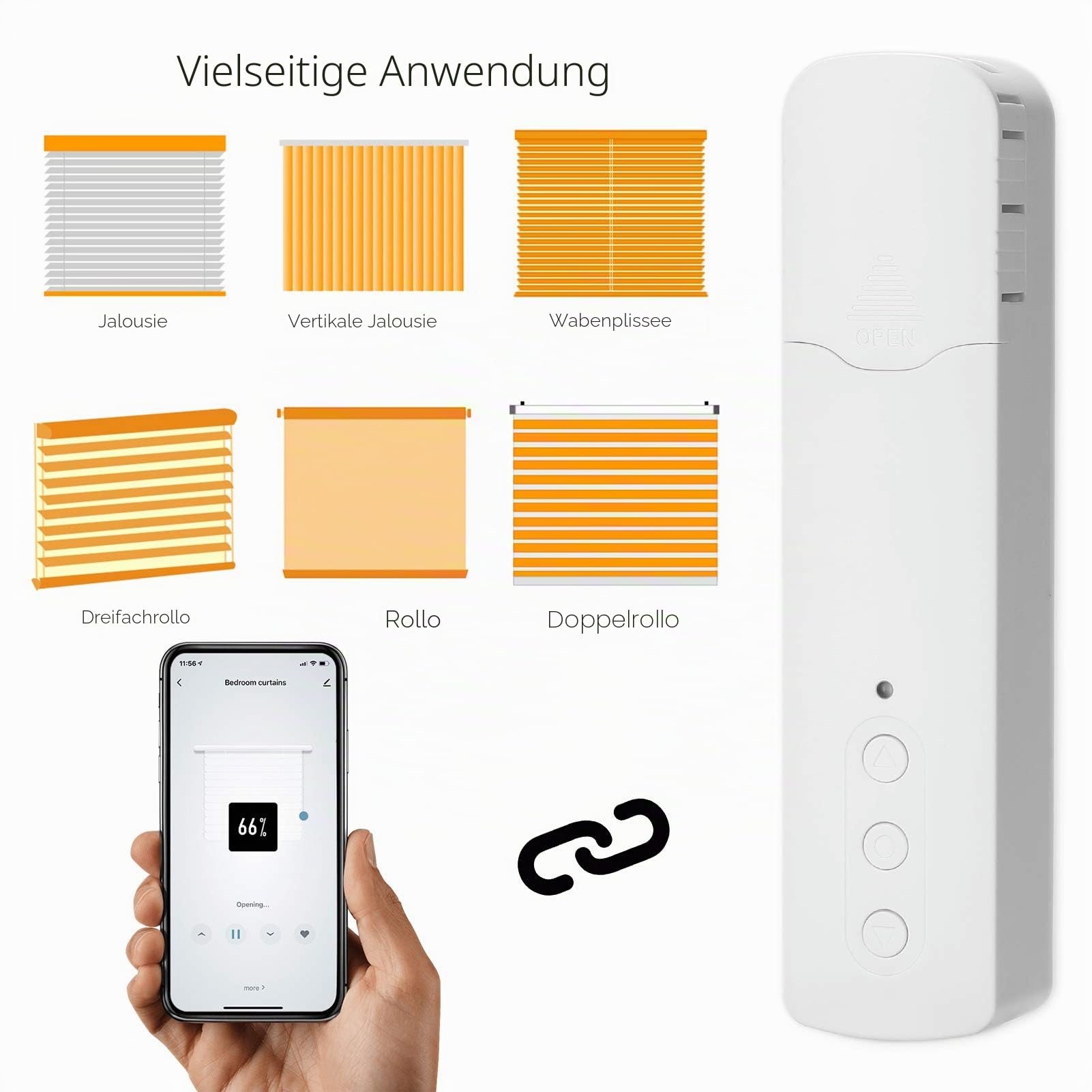 Irfora ZigBee TM616EGZT Intelligenter Zugperlen-Vormotor Intelligentes Zuhause Haushalt Hotel Elektrische Vormotoren Mobiltelefon APP-Steuerung Sprachsteuerung Leise Kompatibel mit