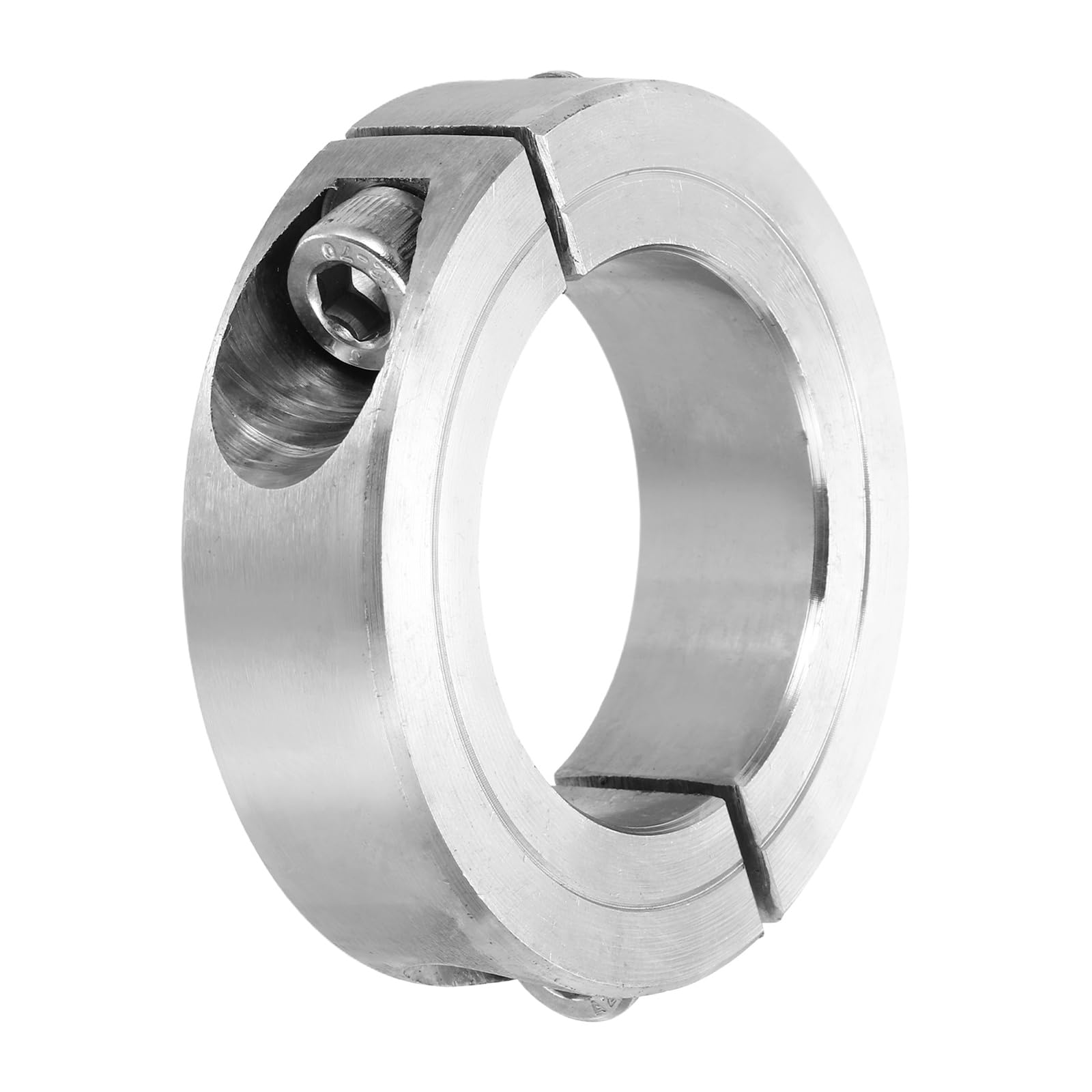 sourcing map Collier d'arbre de serrage en acier inoxydable 304 avec alésage de 45 mm pour systèmes de convoyeur d'automatisation industrielle