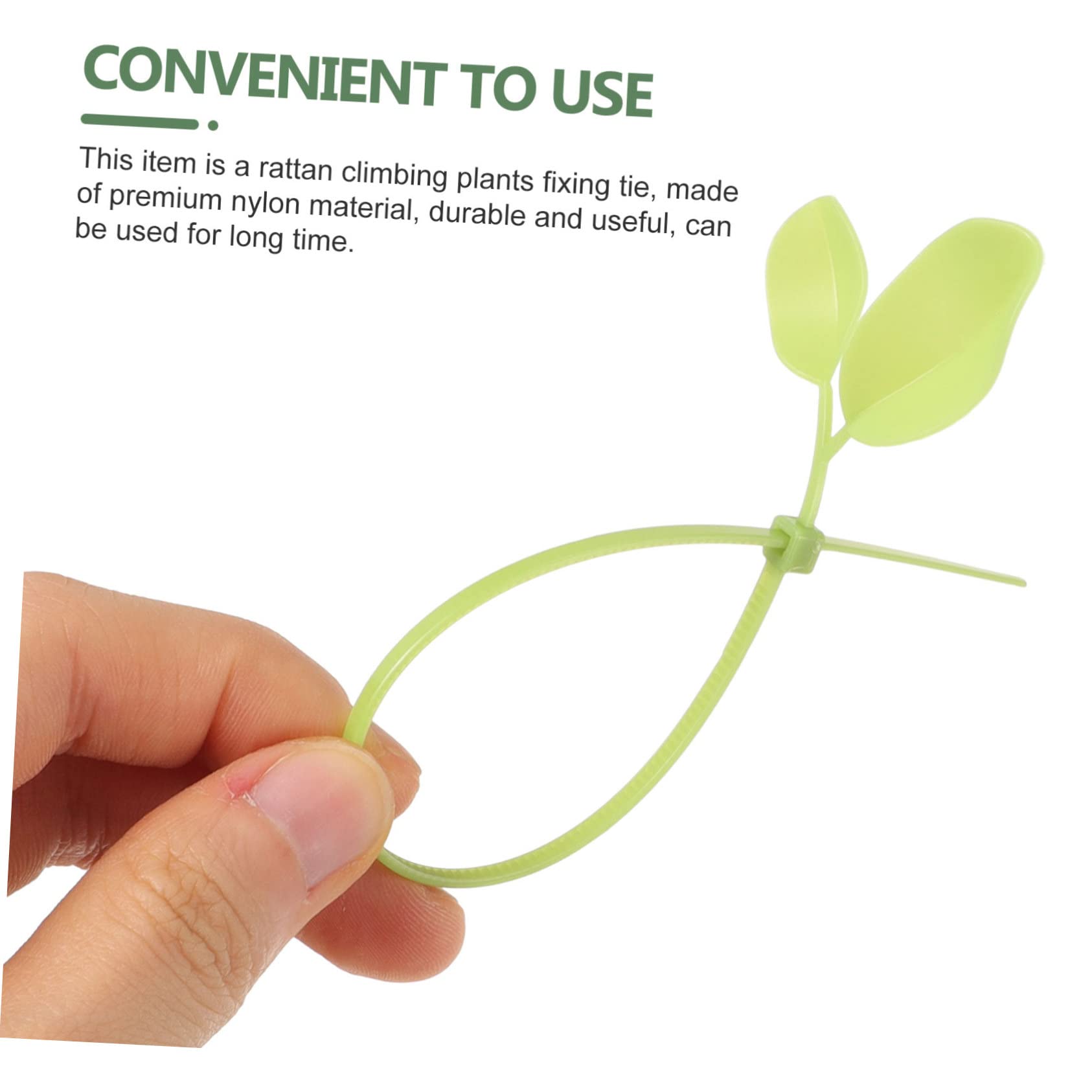 Lurrose 3 Sätze Blattförmige Nylon Kabelbinder Reißverschluss Kabelbinder Für Pflanzenstütze Kabelmanagement Strapazierfähige Kreative Dekorative Nylon Drahtbinder Einfach Zu 100 Stück * 3